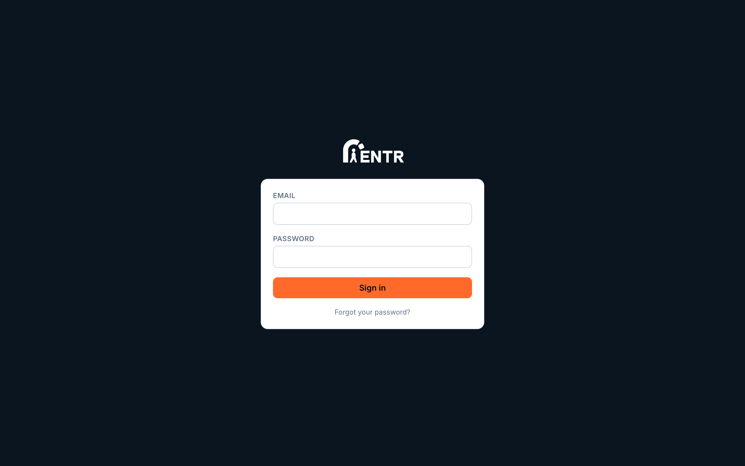 Sign in to the dashboard