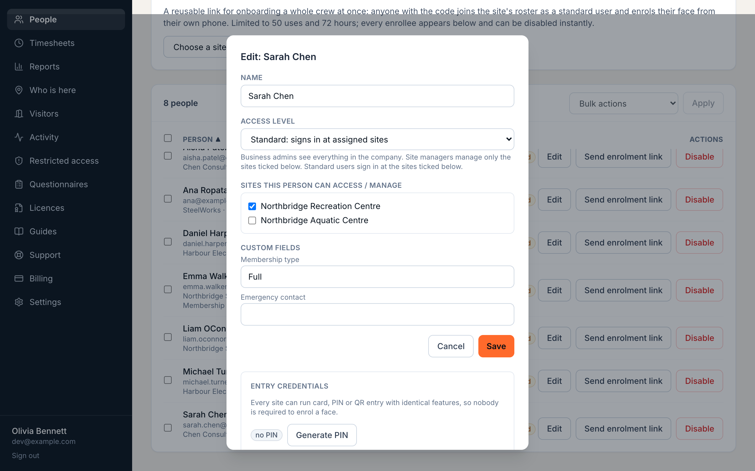 Issue the QR credential